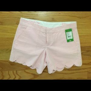 Lilly Pulitzer NWT pink seersucker buttercup shorts size 2